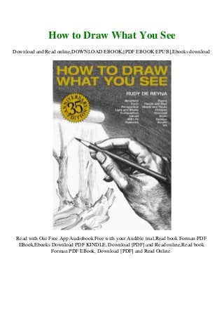 Featured image of post How To Draw What You See Pdf