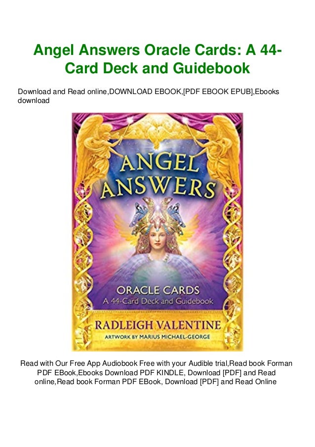 F R E E D O W N L O A D R E A D Angel Answers Oracle Cards A 44 Car