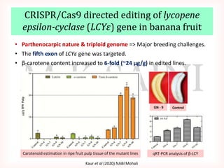 Genome Editing in Fruit Crops | PPTX