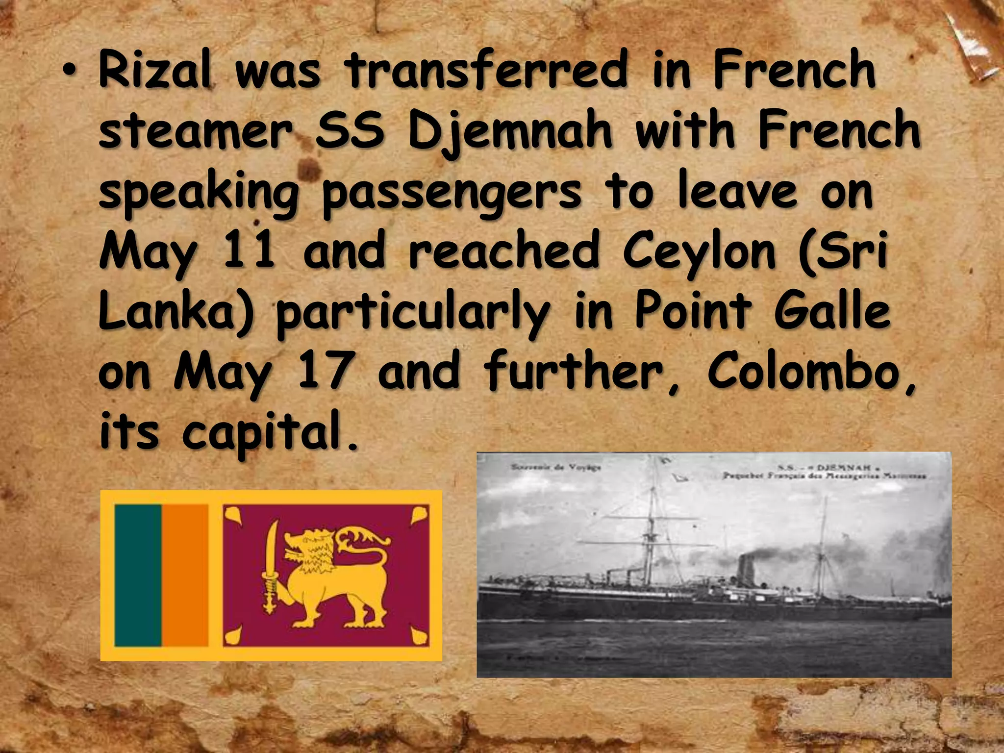 Rizal’s First Travel Abroad | PPTX