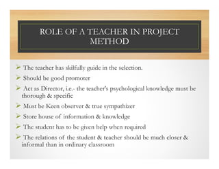 Project Method of Teaching in Nursing | PDF
