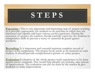 Project Method of Teaching in Nursing | PDF