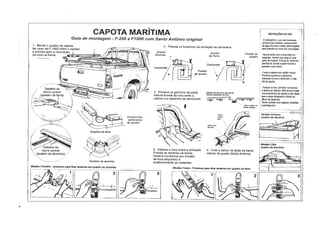 Catálogo de Montagem Capota Marítima F250 ou F1000