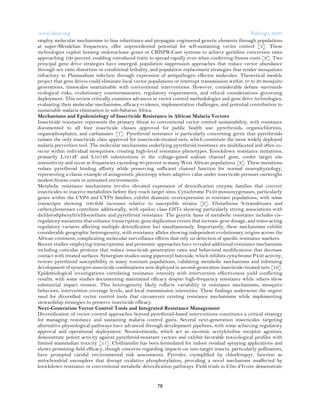 Advances in Vector Control and Gene Drive Technologies for Sustainable ...