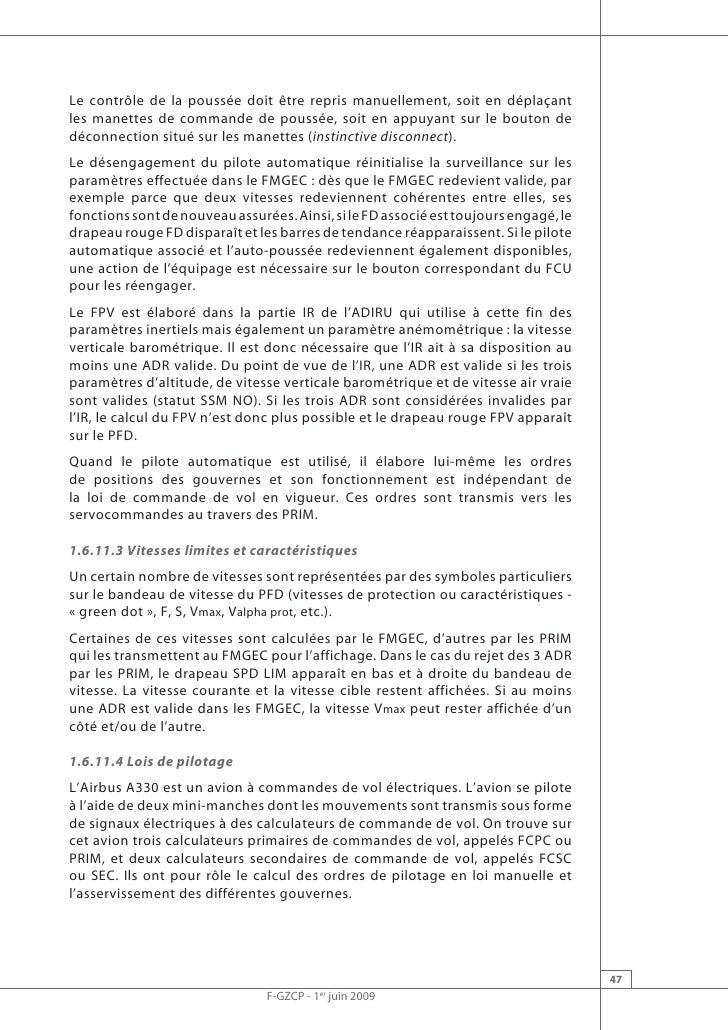 Rapport d'étape n°2 sur l'accident de l'Airbus A330 d'Air France (vol…
