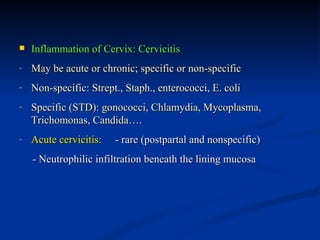 DISEASES OF THE FEMALE REPRODUCTIVE SYSTEM | PPT