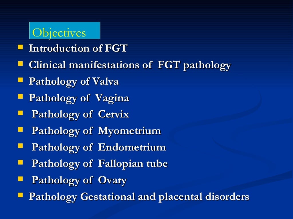 DISEASES OF THE FEMALE REPRODUCTIVE SYSTEM
