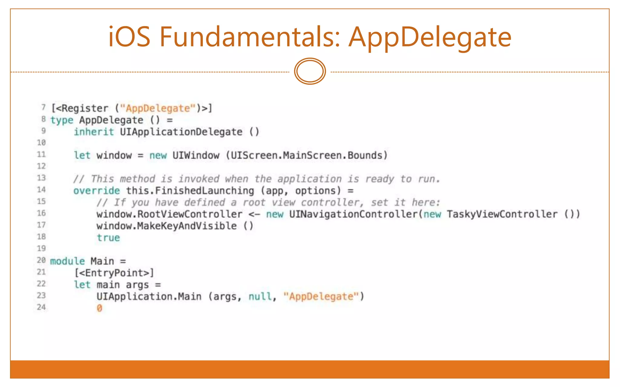 iOS Fundamentals: AppDelegate
 