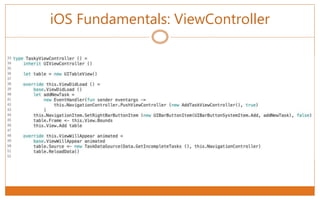 iOS Fundamentals: ViewController
 