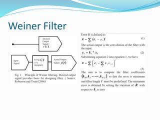 F k filter and weiner filter | PPTX | Digital Audio | Computer Software ...