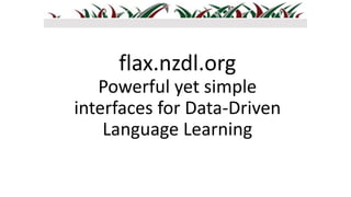 F-Lingo & FLAX: Automated open data-driven language learning in MOOCs ...