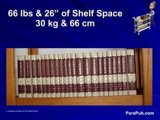 66 lbs & 26” of Shelf Space 30 kg & 66 cm S: Someone printed out the whole thing? 