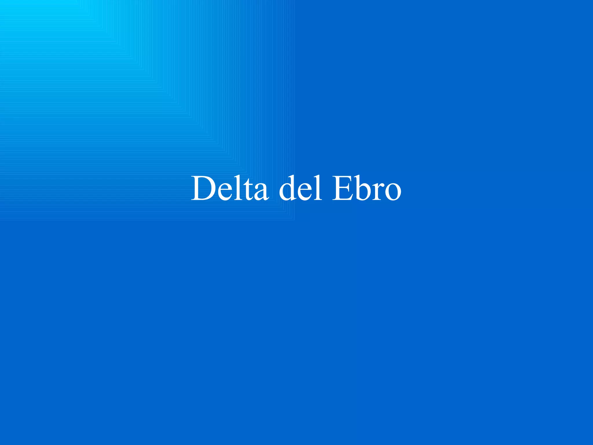 Delta del Ebro