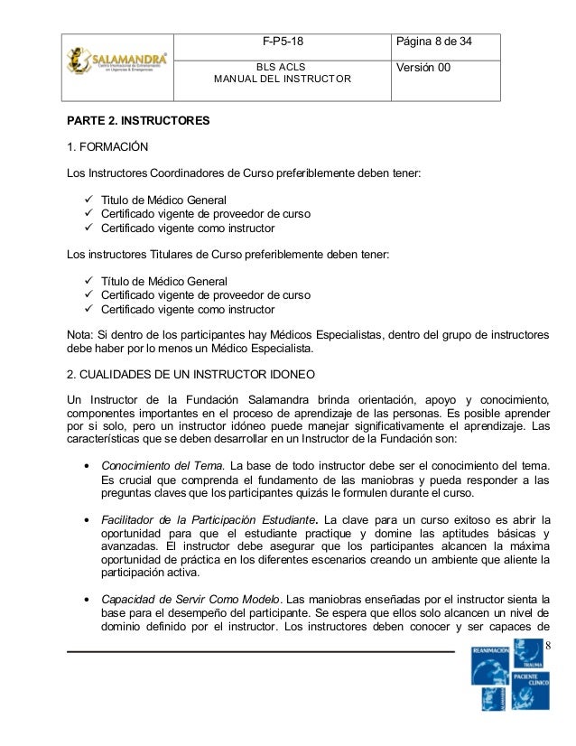 F p5-18 manual instructor bls acls