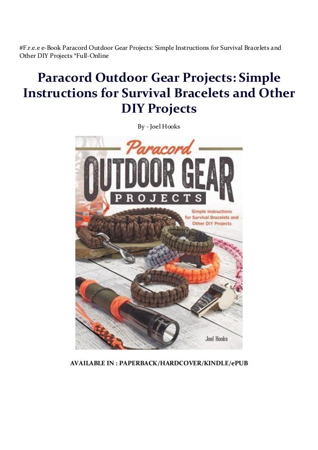 paracord outdoor gear projects