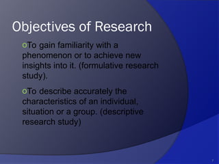 Object Of Study research methodology , scope, motivation types of research , research ...