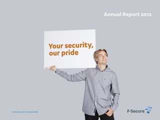 Annual Report 2012




Protecting the irreplaceable
 