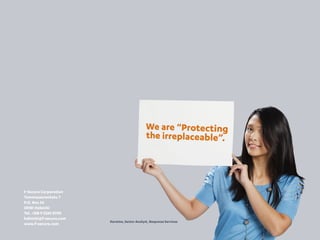 F-Secure Corporation
Tammasaarenkatu 7
P.O. Box 24
00181 Helsinki
Tel. +358 9 2520 0700
helsinki@f-secure.com
                        Karmina, Senior Analyst, Response Services
www.f-secure.com
 