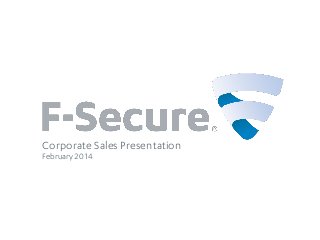 Corporate Sales Presentation
February 2014
 