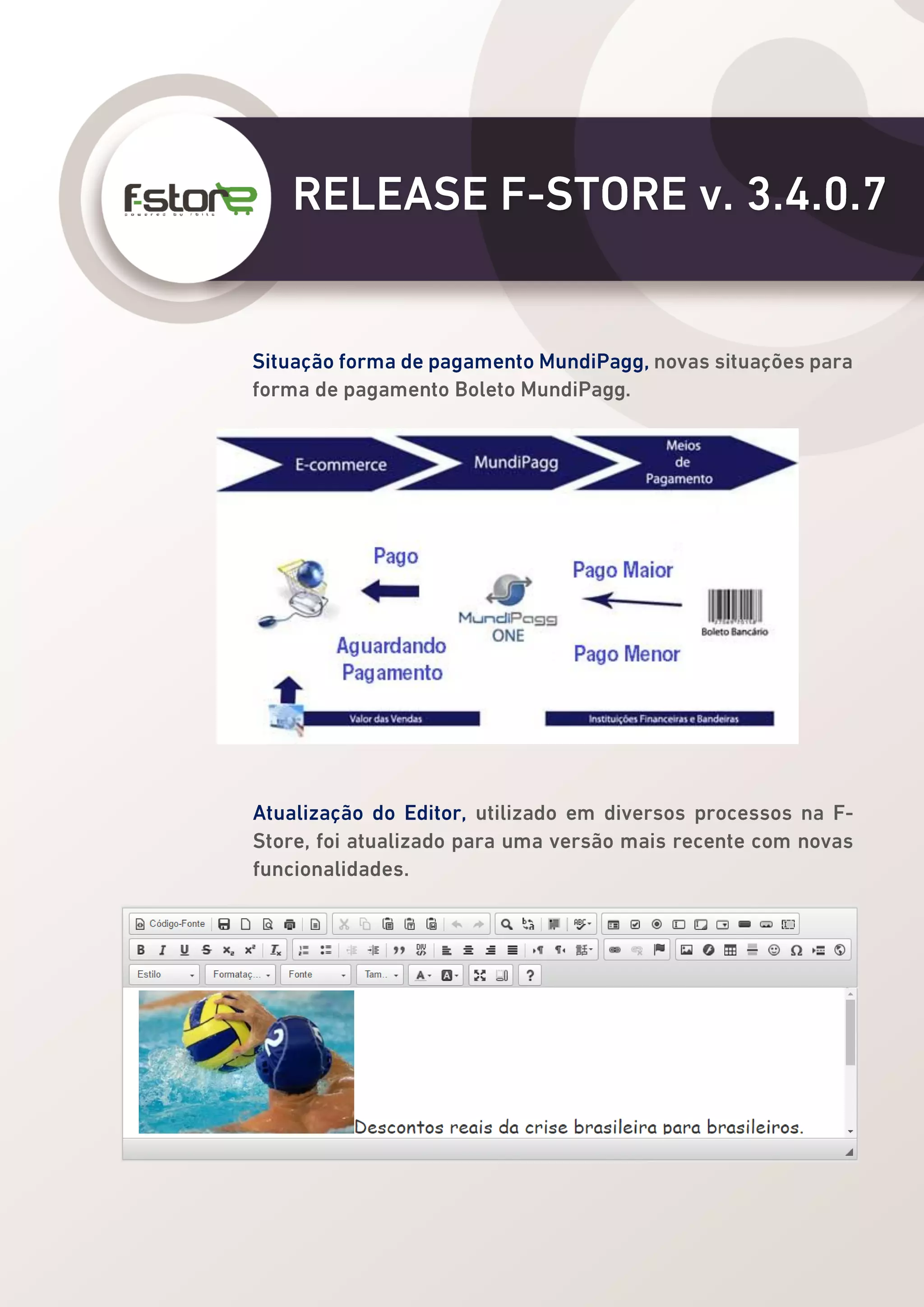 F-Store v3 Release Description 3.4.0.7