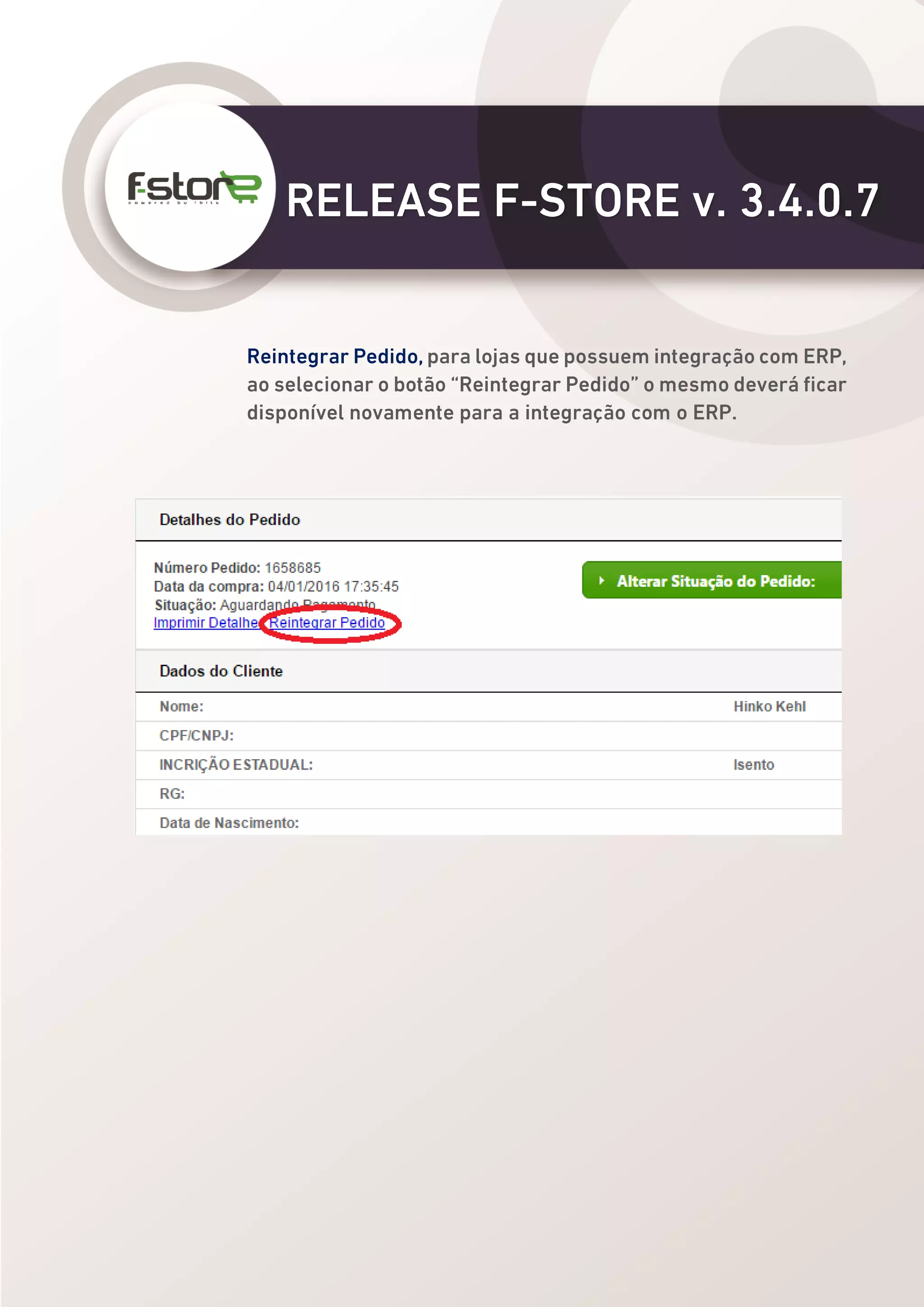 F-Store v3 Release Description 3.4.0.7
