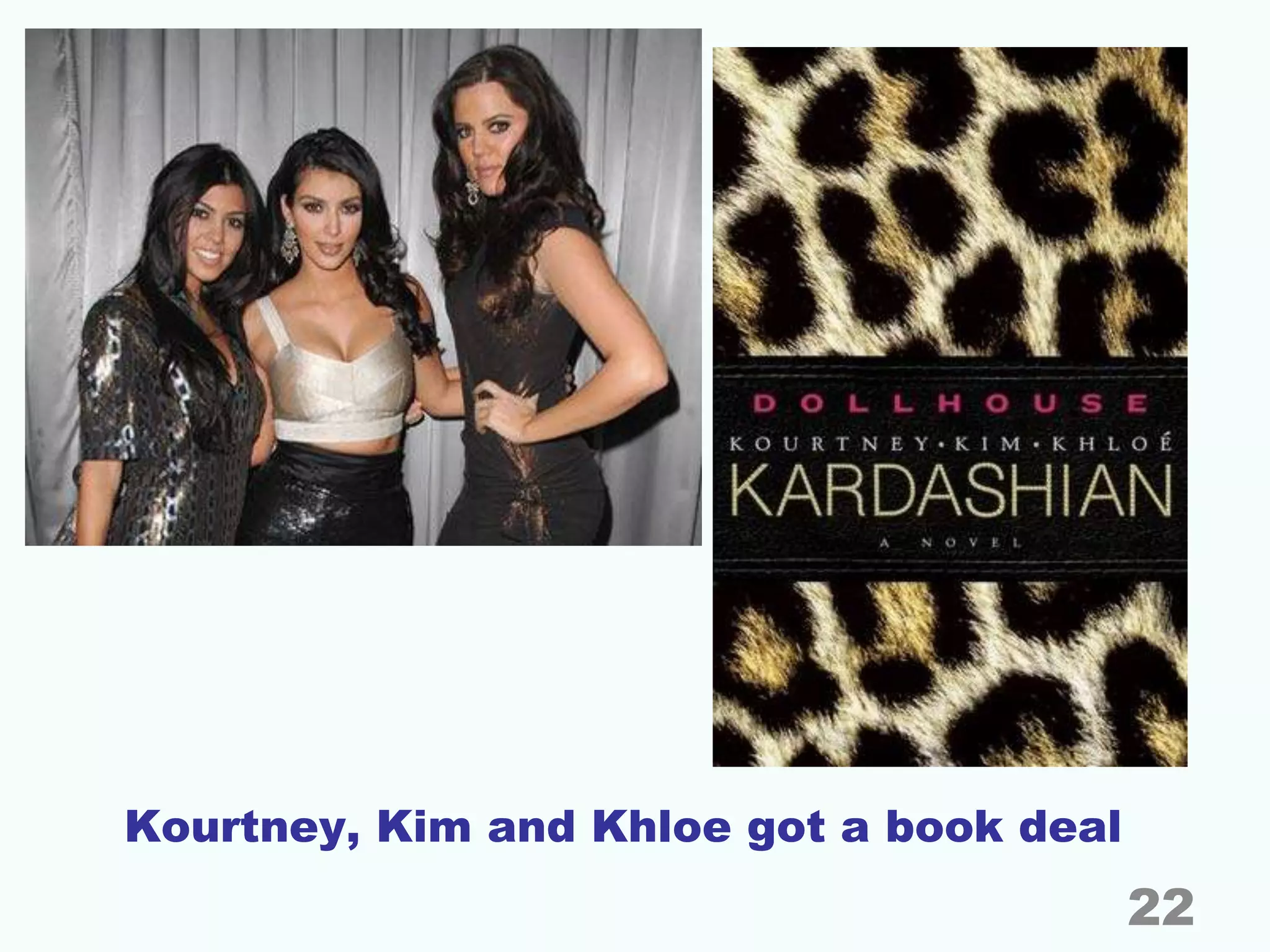 Kourtney, Kim and Khloe got a book deal
22
 