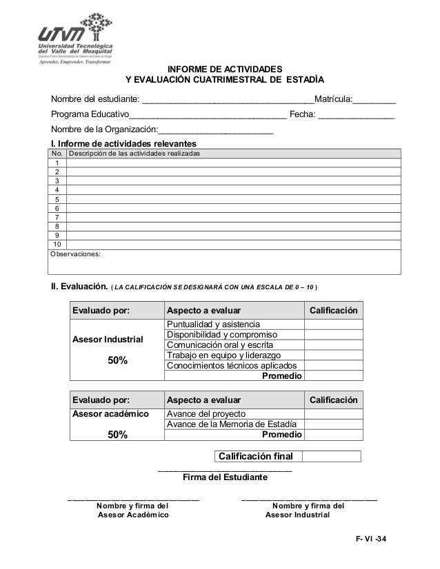 formato informe de actividades formato de itinerario de actividades
