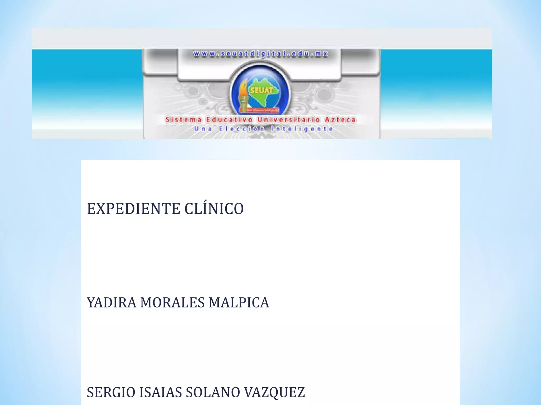 expediente clínico | PPT