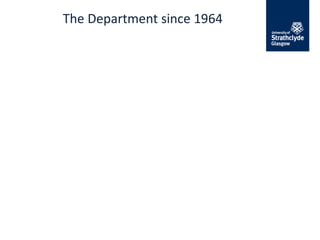The Department since 1964
 