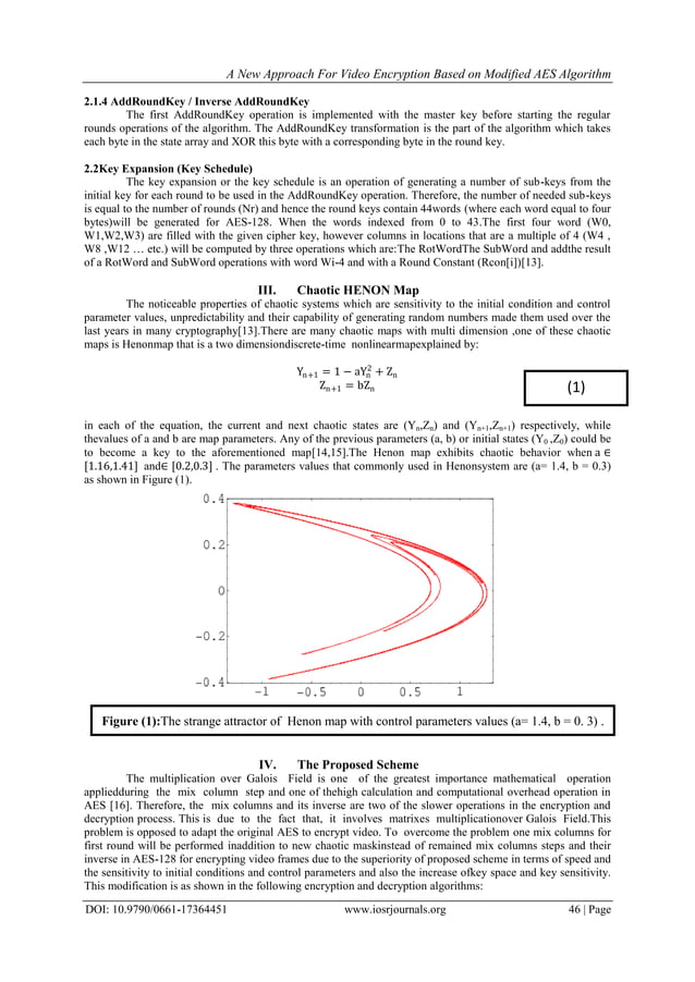 A New Approach for Video Encryption Based on Modified AES Algorithm | PDF