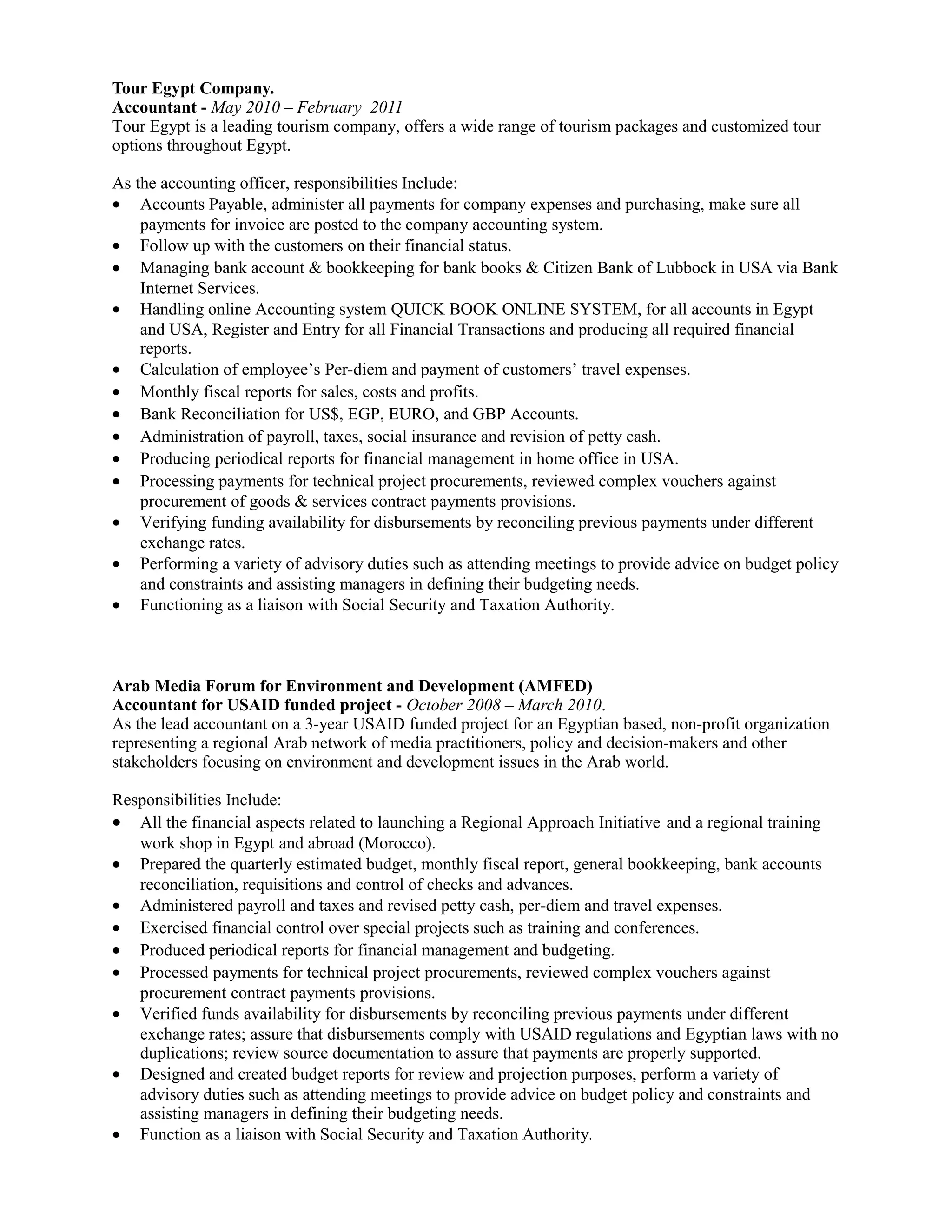 Ahmed Hassan CV, 08-2014 | PDF 