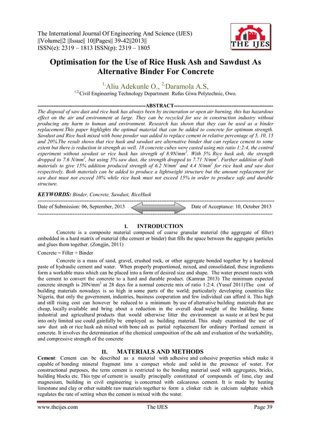 The International Journal of Engineering and Science (The IJES) | PDF