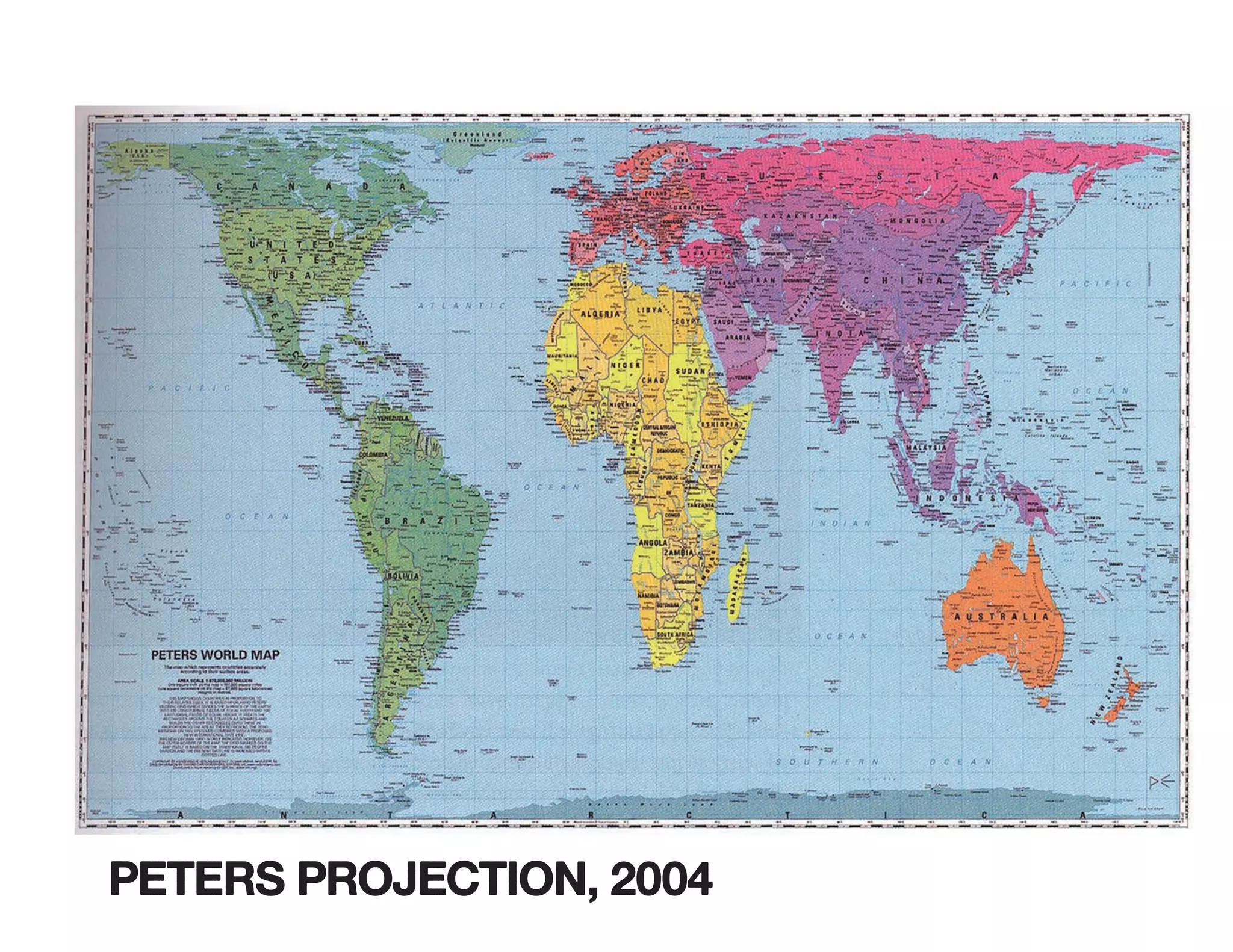 PETERS PROJECTION, 2004
 