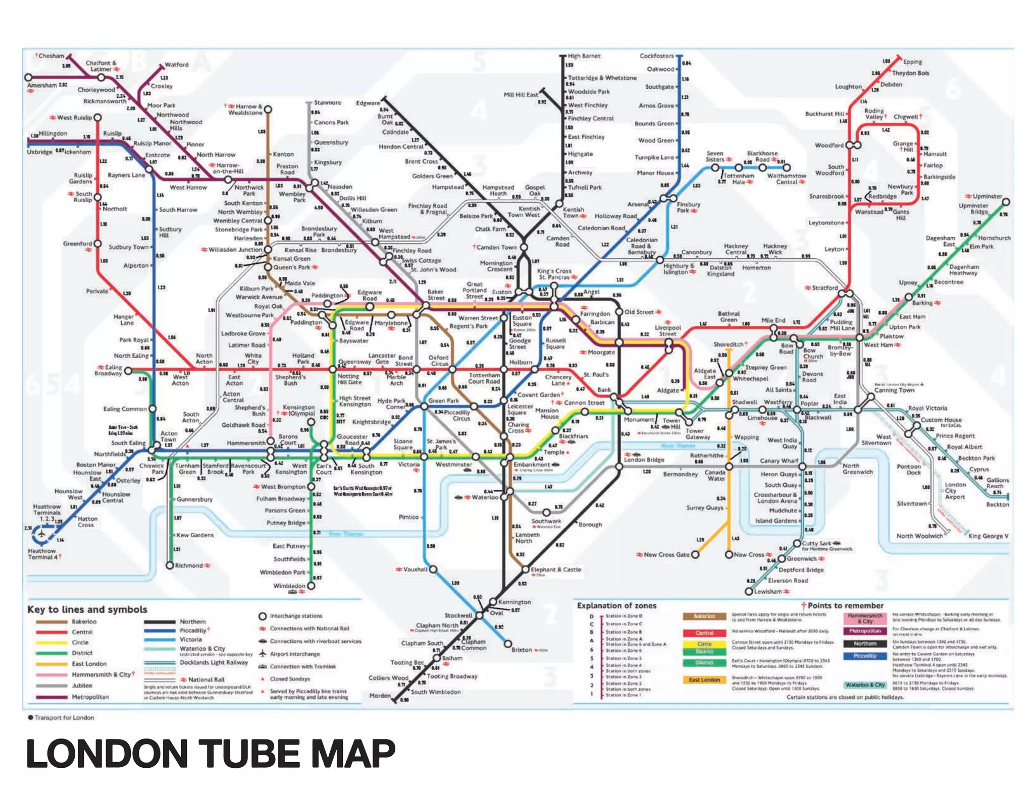 LONDON TUBE MAP
 