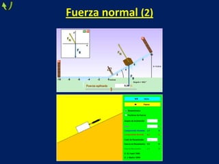 Fuerza normal (2)
 
