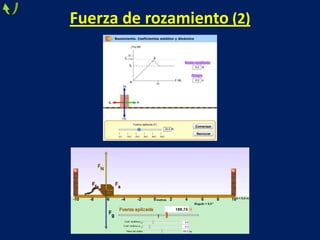 Fuerza de rozamiento (2)
 