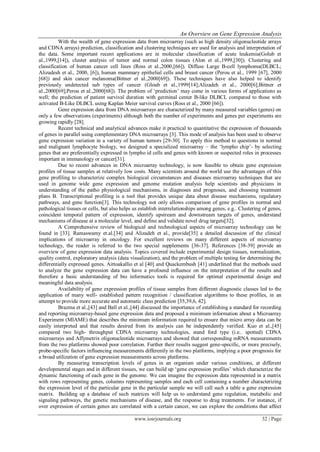 An Overview on Gene Expression Analysis | PDF