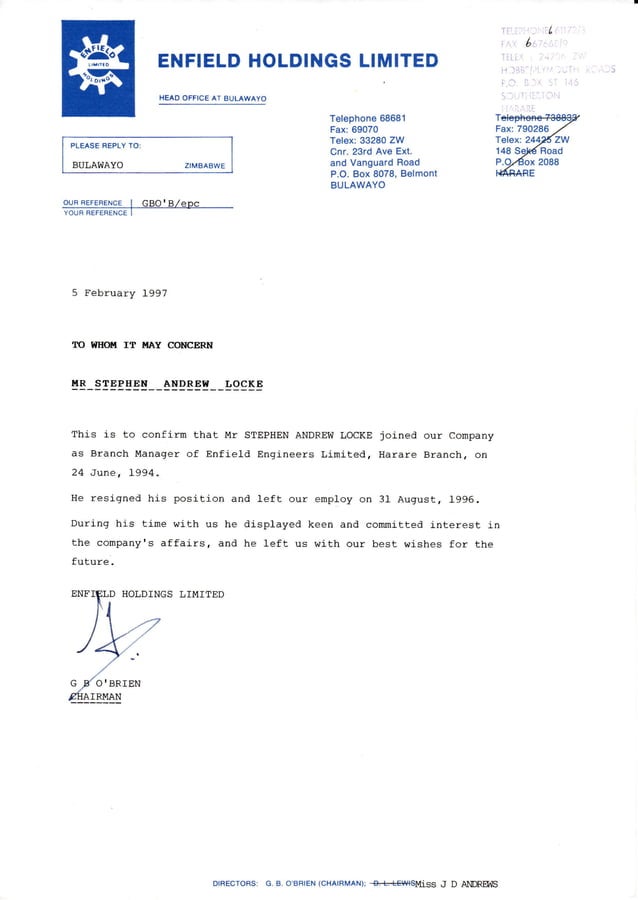 Enfield Holdings Reference PDF