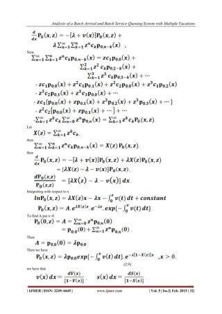 Analysis of a Batch Arrival and Batch Service Queuing System with ...