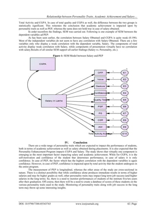 Relationship between Personality Traits, Academic Achievement and ...
