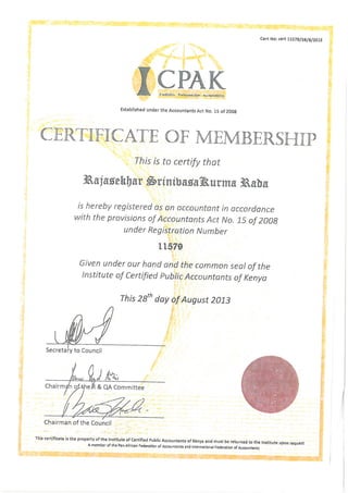 ICPAK Reg Certificate