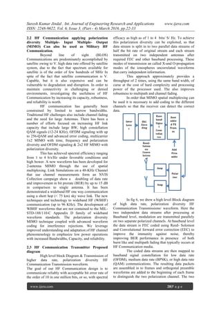 Mimo Army MIMO Systems for Military Communication/Applications. | PDF