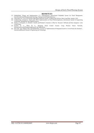 Design of Early Flood Warning System | PDF