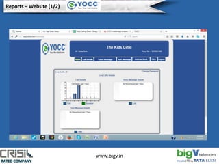 www.bigv.in
Reports – Website (1/2)
 