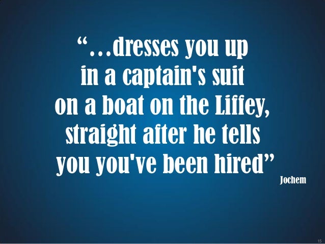 What Pieter's team is saying about him