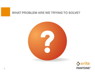WHAT PROBLEM ARE WE TRYING TO SOLVE?
8
 