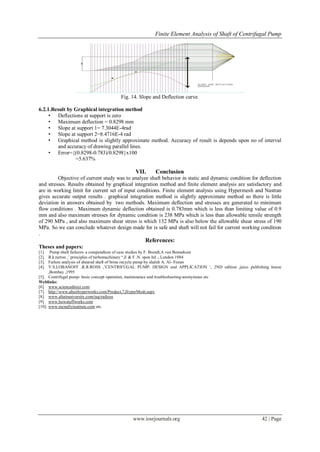 Finite Element Analysis of Shaft of Centrifugal Pump | PDF