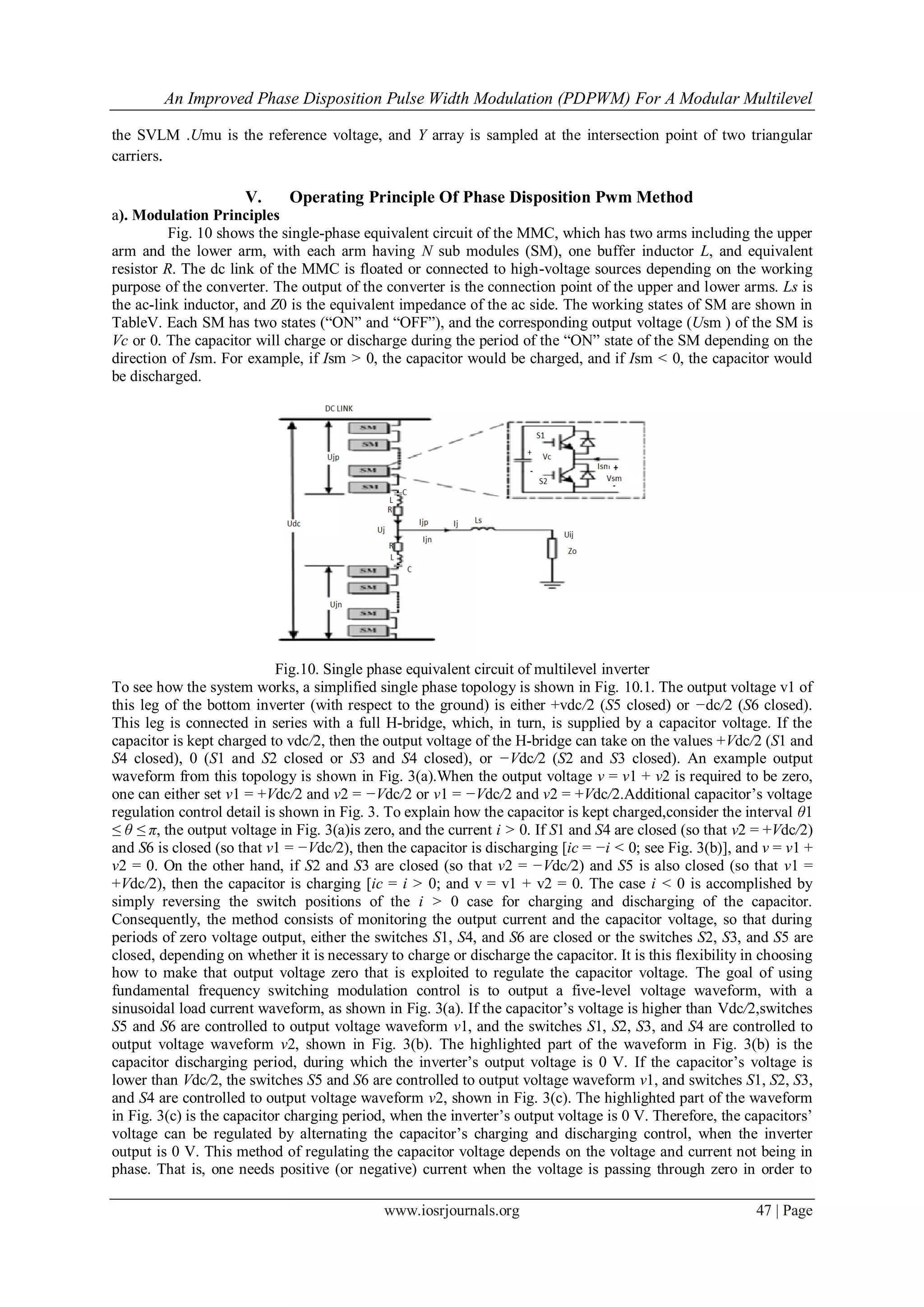 An Improved Phase Disposition Pulse Width Modulation (PDPWM) For a ...