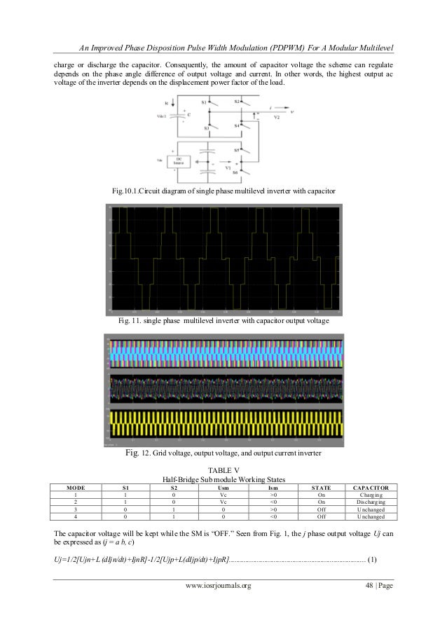 An Improved Phase Disposition Pulse Width Modulation (PDPWM) For a Mo…