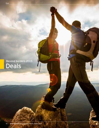 54 Beyond borders Biotechnology Industry Report 2015
Financing | Financing the future
Deals
Beyond borders 2015
Deals
54 Beyond borders Biotechnology Industry Report 2015
 